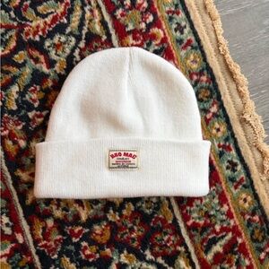 White Beanie Hat Knit cap